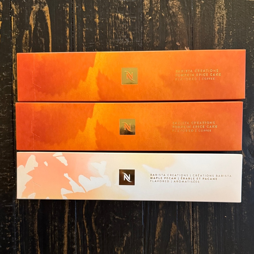 Nespresso Vertuo Barista Creations - 2 Pumpkin Spice Cake & 1 Maple Pecan